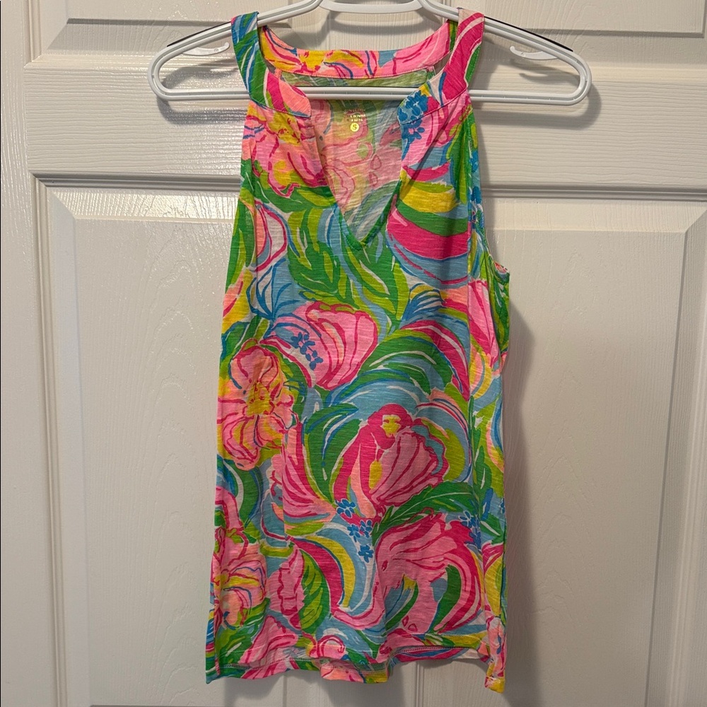 Lilly Pulitzer Colorful Floral Tank Top